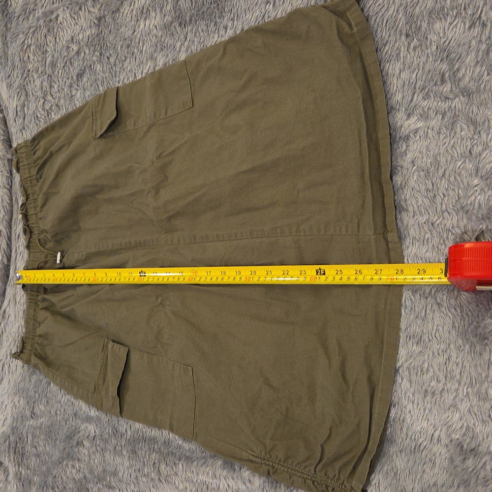 Rachel Zoe Olive Midi Cargo Skirt Size L! - Picture 8 of 8